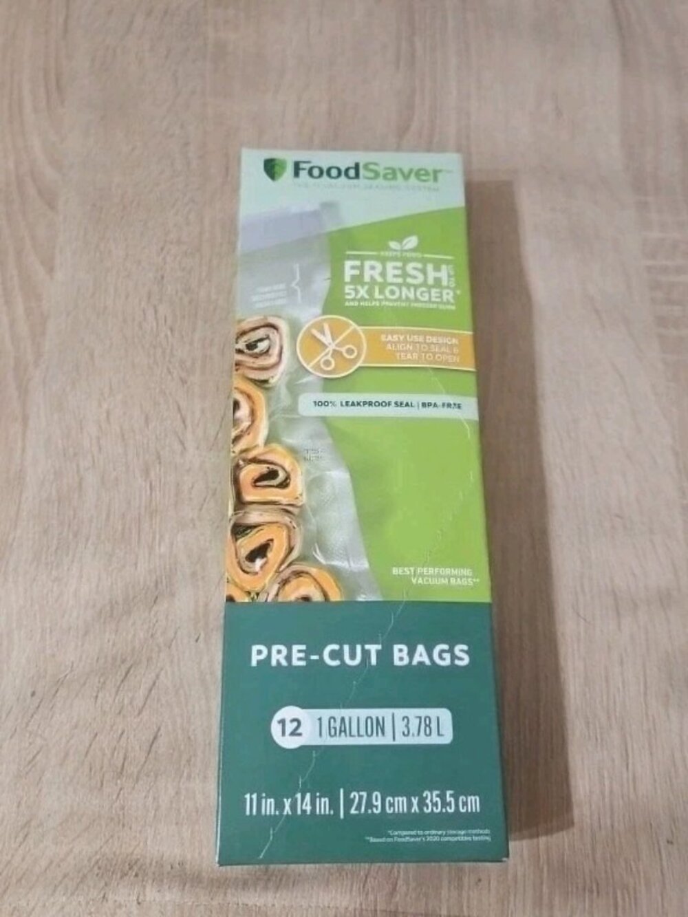 Foodsaver 1-Gallon Vacuum Bags - Bpa Free Maximum Freshness, 12 Count